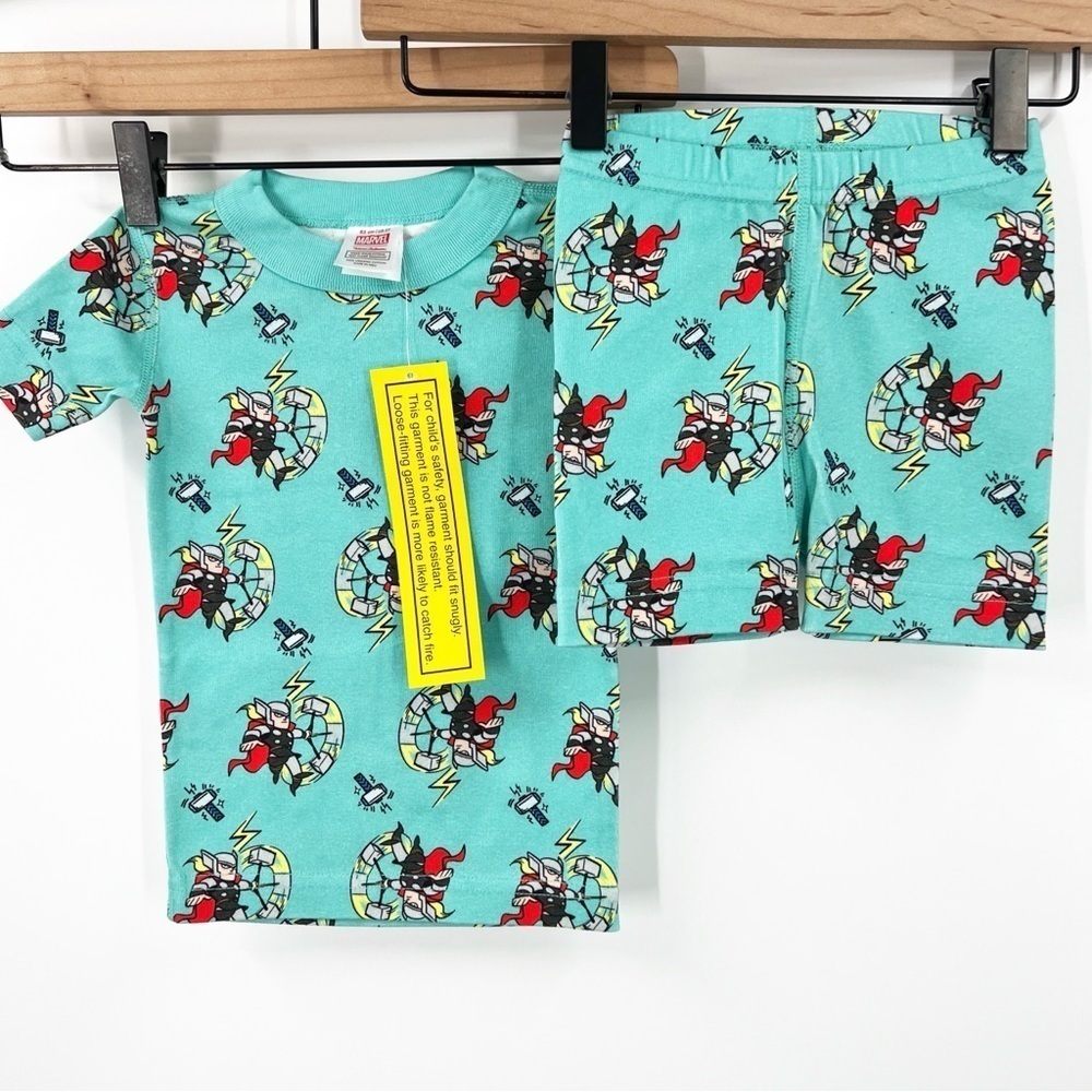 Hanna Andersson Marvel Thor Short John Pajamas In Organic Cotton